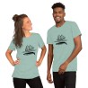 Sailingboat with whale T-shirt dark print