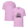 Sailingboat with whale T-shirt dark print