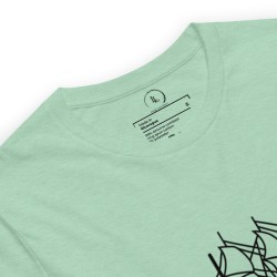 Sailingboat with whale T-shirt dark print