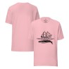 Sailingboat with whale T-shirt dark print