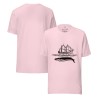 Sailingboat with whale T-shirt dark print