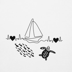 Heartbeat of the Ocean Premium Hoodie